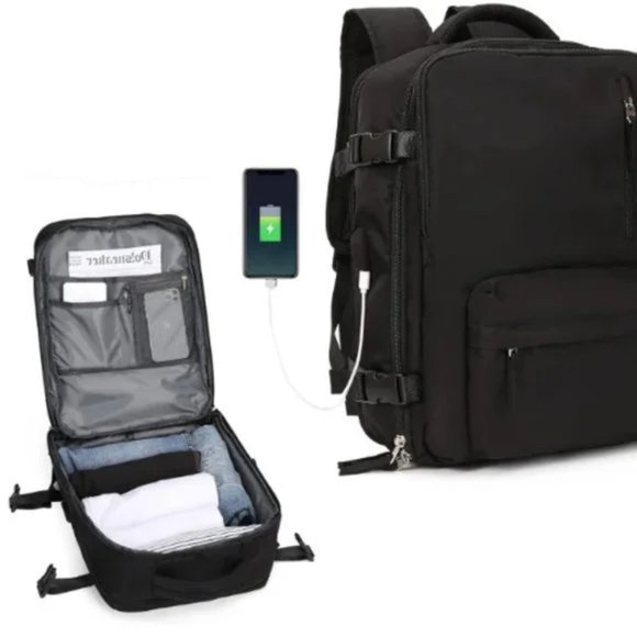 Large Travel Backpack Men, Carry On Backpack,Hiking Backpack WaterproofOutdoor - Picture 3 of 5